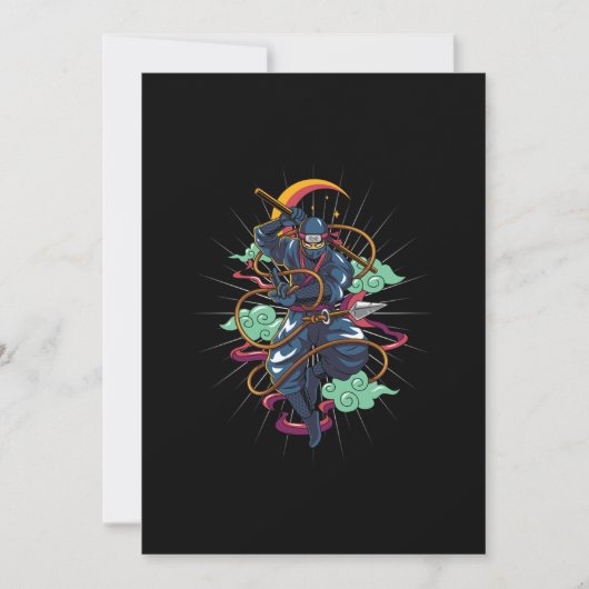 Ninja Manga Anime Japanse Manga Fans Gift Kaart (Voorkant)