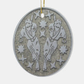 Ninja Manhole Keramisch Ornament (Links)