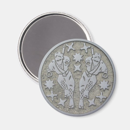 Ninja Manhole Magneet (Voorkant / Achterkant)