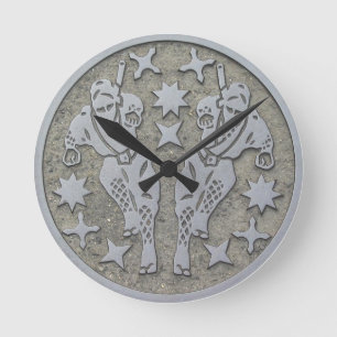 Ninja Manhole Ronde Klok