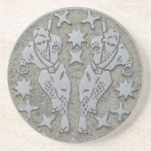 Ninja Manhole Zandsteen Onderzetter (Voorkant)