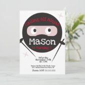 Ninja Martial Arts Karate bootst elke dag om het l Kaart (Staand voorkant)