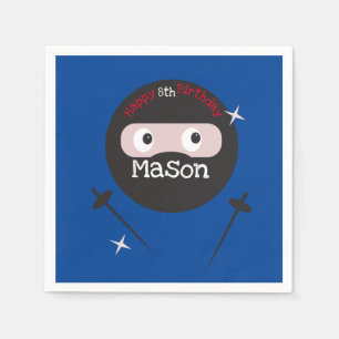 Ninja Martial Arts Karate Boys Birthday Servet