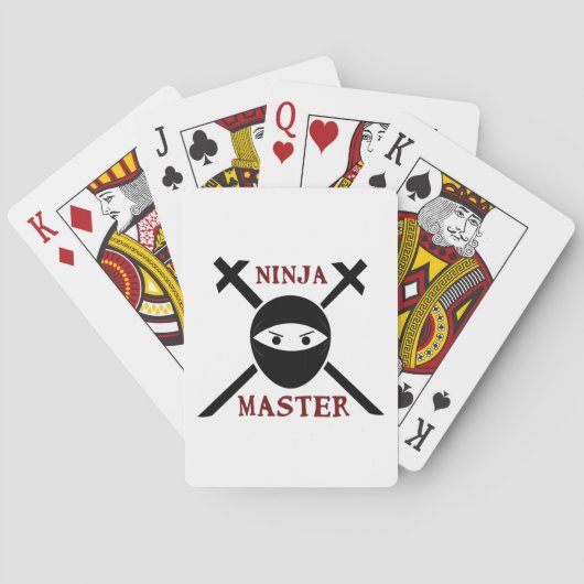 Ninja Master Pokerkaarten (Achterkant)