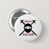 Ninja Master Ronde Button 5,7 Cm (Voorkant /achterkant)