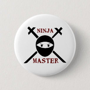 Ninja Master Ronde Button 5,7 Cm