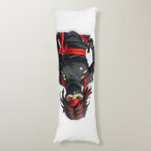 Ninja Meisje Lichaamskussen (Voorkant Verticaal)