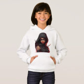 Ninja Meisje Power hoodie Kinder (Voorkant volledig)