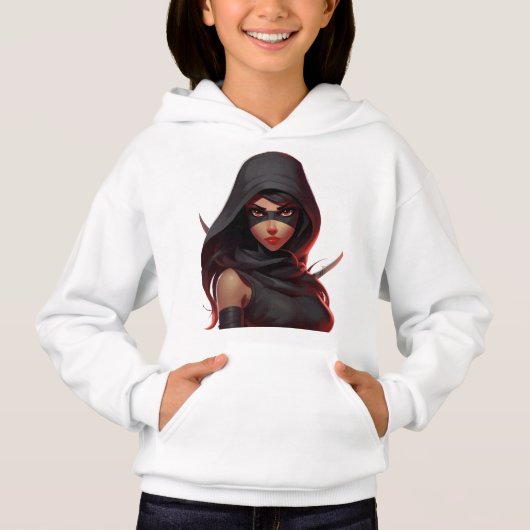 Ninja Meisje Power hoodie Kinder (Voorkant)