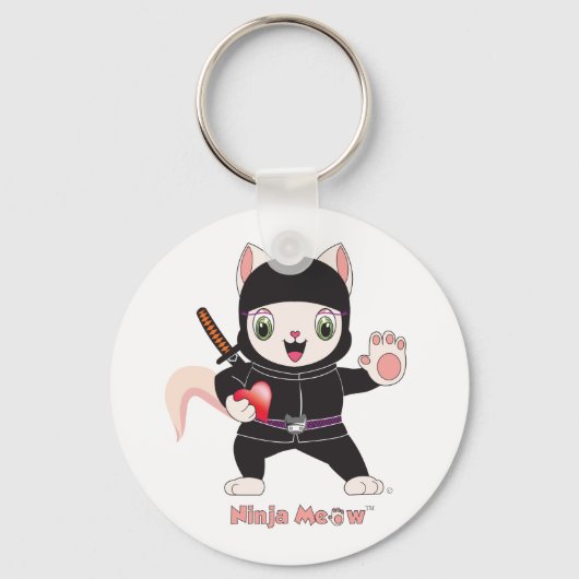 Ninja MEOW™ Sleutelhanger (Voorkant)