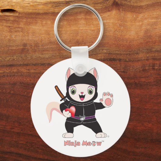 Ninja MEOW™ Sleutelhanger (Voorkant)