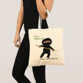 Ninja met bliksemverpakking tote bag (Voorkant (product))