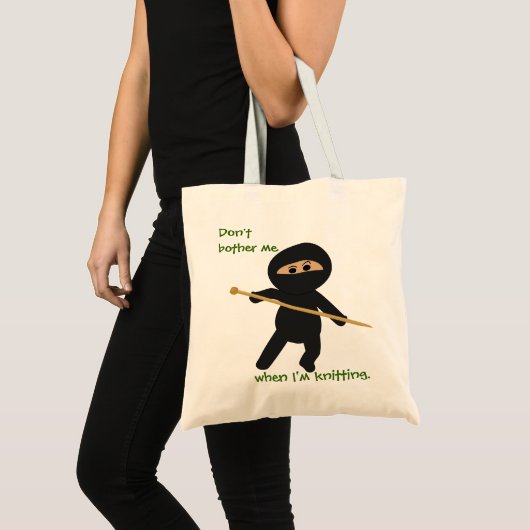 Ninja met bliksemverpakking tote bag (Voorkant (product))