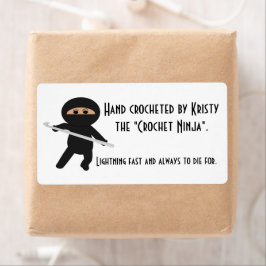 Ninja met Crochet Hook Labels