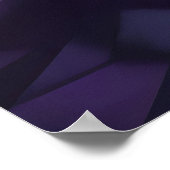 Ninja met gloeiend zwaard in futuristische stad poster (Hoek)