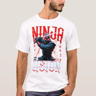 Ninja met Katana – Donkere Stedelijke Stijl Kunsto T-shirt