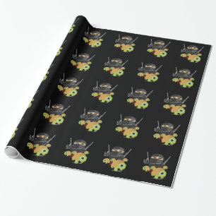 Ninja met Schildpadden Cadeaupapier