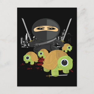 Ninja met Turtles Briefkaart