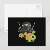 Ninja met Turtles Briefkaart (Voorkant / Achterkant)