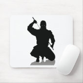 Ninja met zwaard muismat (Met muis)