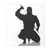 Ninja met zwaard notitieblok (Voorkant)
