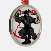 Ninja Metalen Ornament (Rechts)