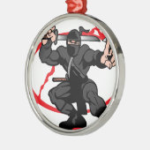 Ninja Metalen Ornament (Links)
