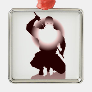 Ninja Metalen Ornament