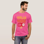 Ninja Mode voor Warrior Funny T-shirt (Voorkant volledig)