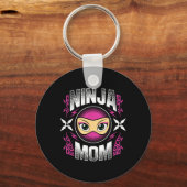 Ninja Moeder Ninjas Moeder Moedersdag Mama Martial Sleutelhanger (Voorkant)