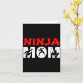 Ninja Mom Funny Ninja Mom For Women  Kaart (Gele Bloem)