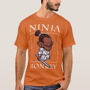 Ninja Monkey Funny Ninja Warrior Shinobi T-shirt