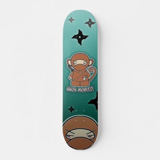 Ninja Monkey. Skateboard (Voorkant)