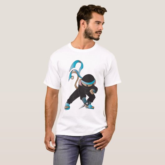 Ninja Monkey T-shirt (Voorkant volledig)
