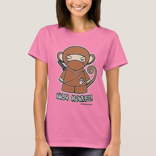 Ninja Monkey. T-Shirt (Voorkant)