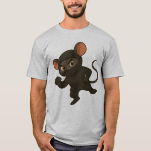 Ninja Mouse T-shirt   Funny Cartoon Martial Arts D