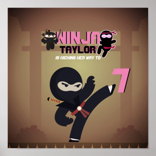 NINJA Movie Star Warrior die het Karate Kinder sch Poster (Voorkant)