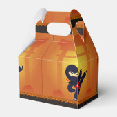 NINJA Movie Star Warrior Kicking It Karate Party Bedankdoosjes (Achterkant)