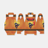 NINJA Movie Star Warrior Kicking It Karate Party Bedankdoosjes (Uitgevouwen)