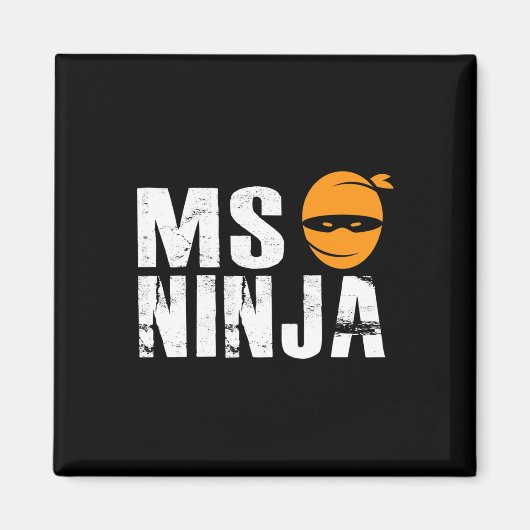 NINJA - Multiple Sclerosis Ondersteuning Awareness Magneet (Voorkant)