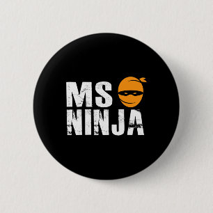 NINJA - Multiple Sclerosis Ondersteuning Awareness Ronde Button 5,7 Cm