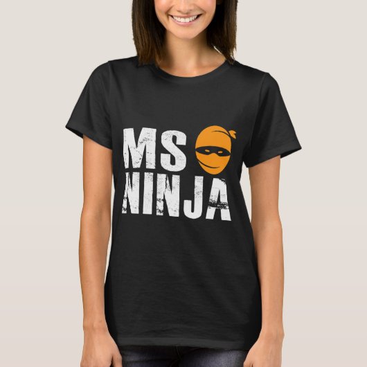 NINJA - Multiple Sclerosis Ondersteuning Awareness T-shirt (Voorkant)