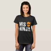 NINJA - Multiple Sclerosis Ondersteuning Awareness T-shirt (Voorkant volledig)