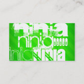 Ninja; Neon Green Stripes. Visitekaartje (Achterkant)