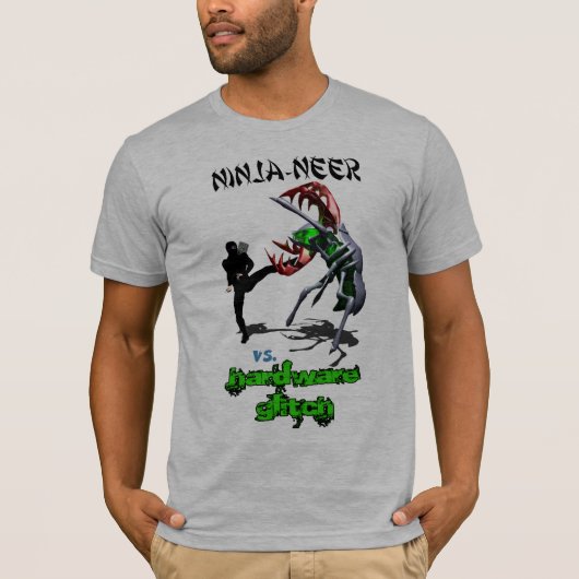 Ninja-ner versus Hardware Glitch T-Shirt (Voorkant)