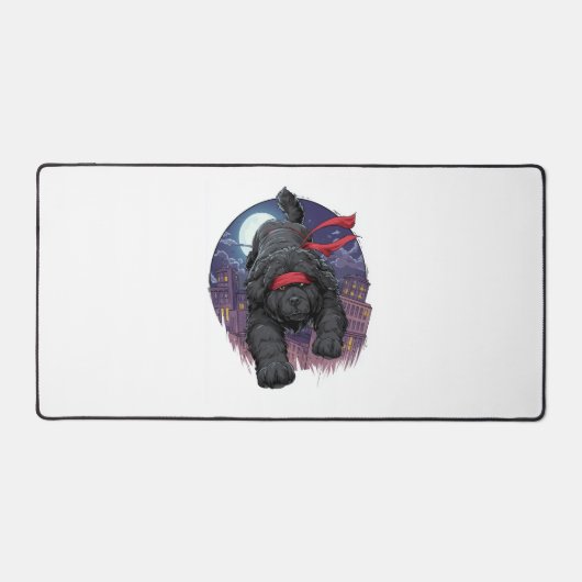 Ninja Newfie � Stille Grote Hond Bureaumat (Voorkant)
