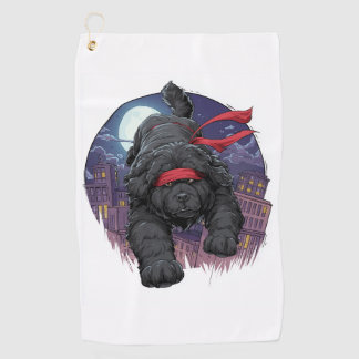 Ninja Newfie � Stille Grote Hond Golfhanddoek