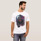 Ninja Newfie � Stille Grote Hond T-shirt (Voorkant volledig)