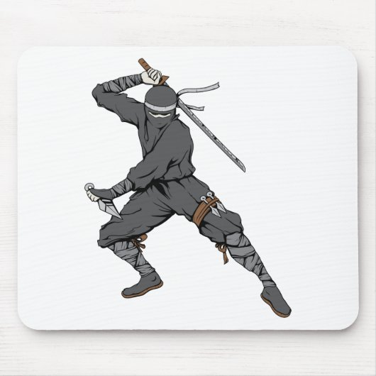 Ninja ~ Ninjas 2 Martial Arts Warrior Fantasy Art Muismat (Voorkant)