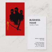 ninja noedels visitekaartje (Voorkant / Achterkant)